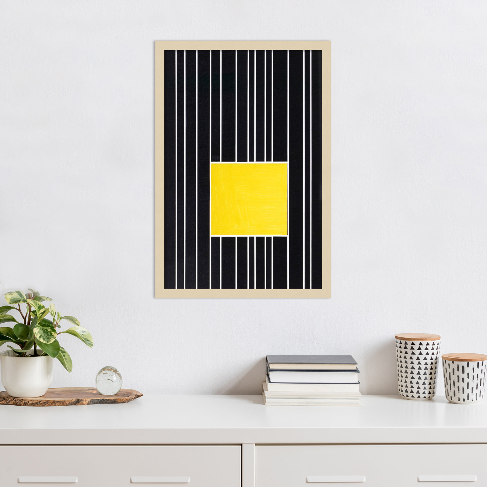 Yellow Box Self Storage by Alex Dunn, Brown, 13" H x 9" W