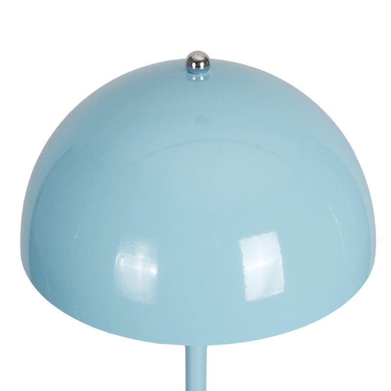 Brunilde Adjustable Metal Table Lamp, Blue, Blue