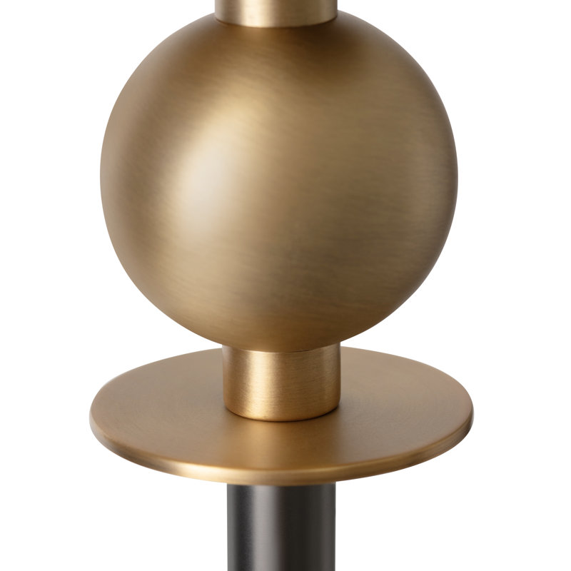 Lampe de table 37,25 "en métal avec abat-jour blanc