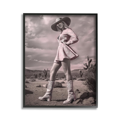 GlamCowgirlinDress GicleeArtbyZiweiLi