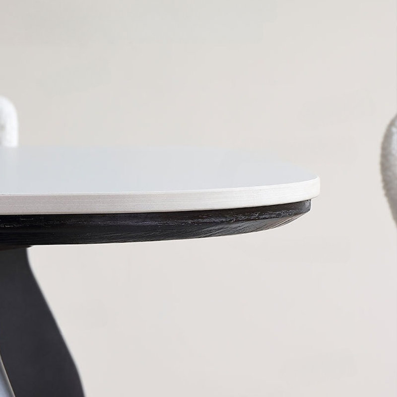 Ensemble de table de salle à manger et de chaises Art White Rock, H 29,52 po x L 70,86 po x l 31,49 po