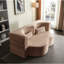 Lit de plancher rose pleine grandeur rembourré de mousse, velours côtelé, 2 coussins, sans assemblage-1658524690