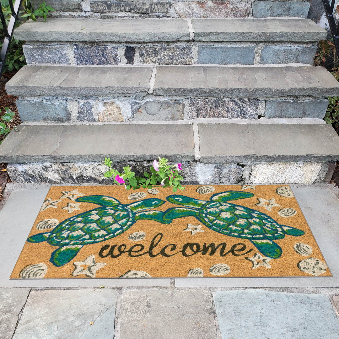 Cordelia Non-Slip Outdoor Doormat Highland Dunes Mat