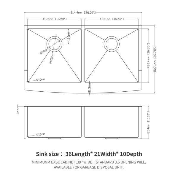 Dimensions du produit