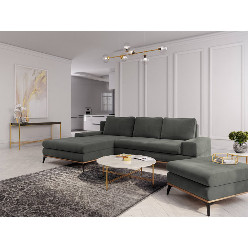 Cuiksa 5 Seater Sofa Bed, Left Hand Facing, Dark Grey