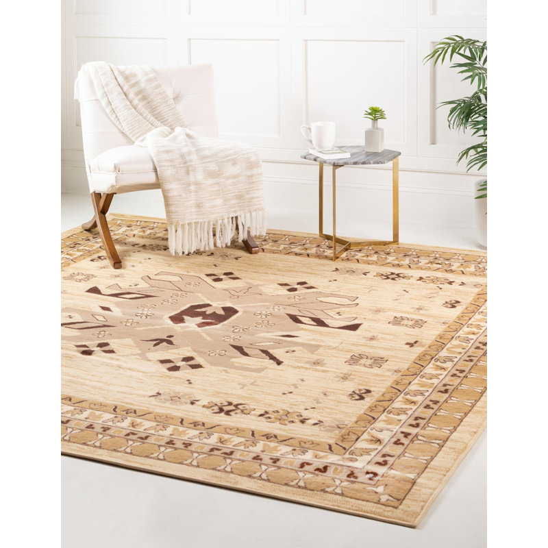 Eesi Oriental Indoor Rug, Square 8'