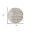 Tapis beige rond 8 po
