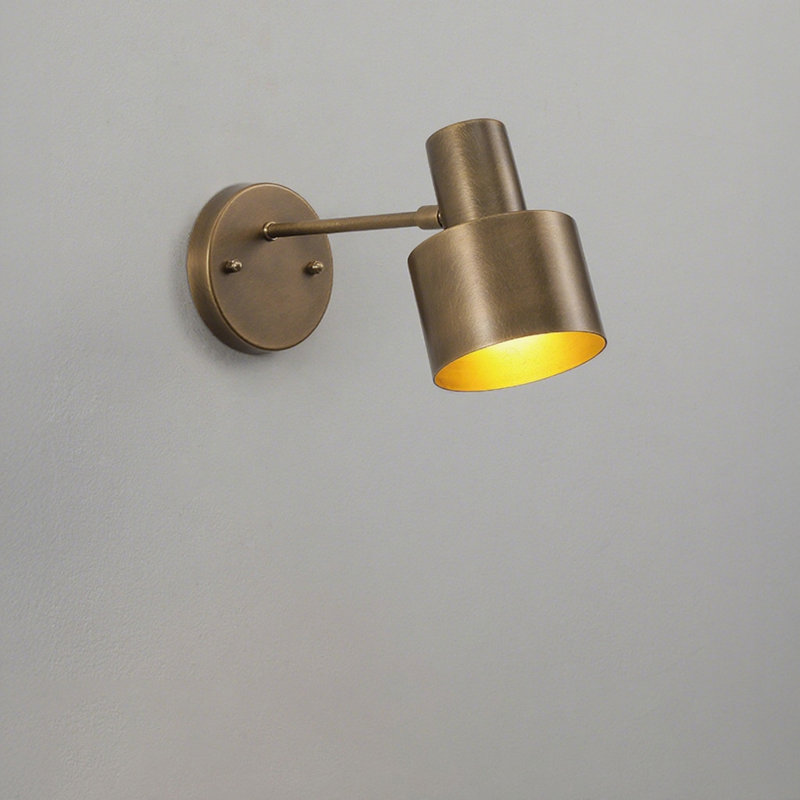 Bronze - Colored Simple Cantilever Wall Lamp