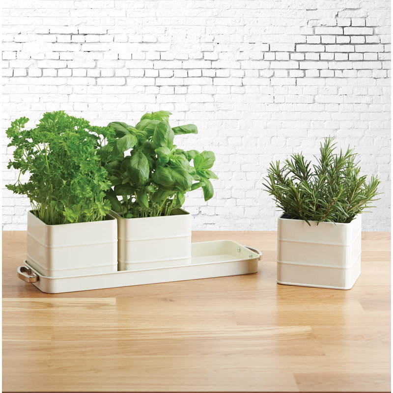 3 Piece Metal Window Box Planter Set