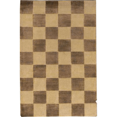 Hand-Knotted High-Quality Brown and Beige Area Rug