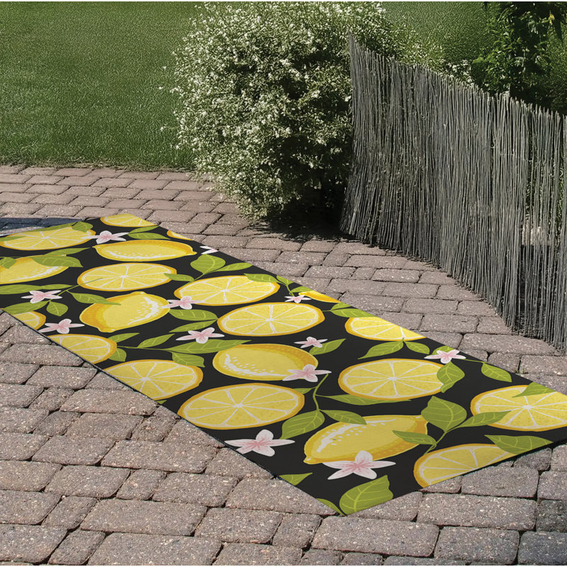 Lemons Outdoor Rug, Runner 2'6" x 8'