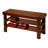 Quality Solid Wood Shoe Bench, Cherry Finish