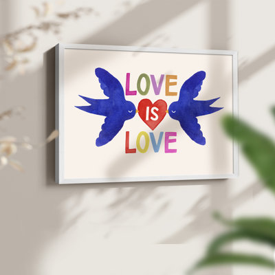 Love Loudly Collection A -Framed Print - Restickable