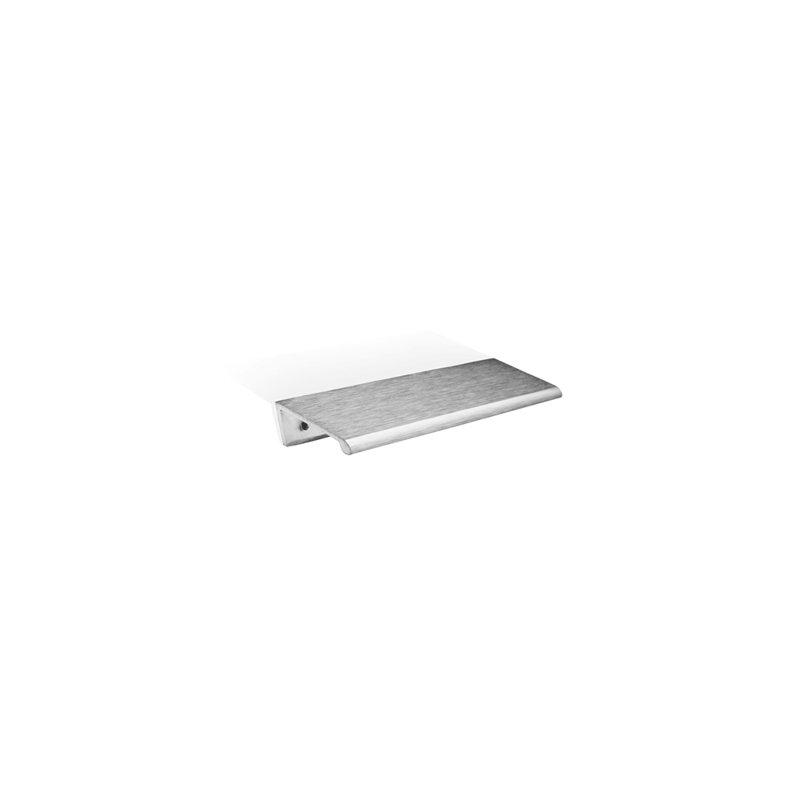 Ruby Edge Finger Pull, 0.63", Brush Nickel