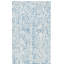 Tapis abstrait bleu / ivoire en laine / coton touffeté à la main Geline-88088796