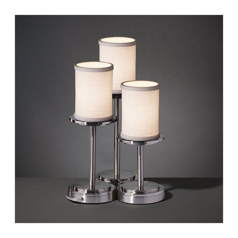 Favela Metal Torchiere Lamp, Dark Bronze, White