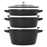 La Cocotte Stackable Set Large, Cast Iron