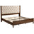 Tufted Upholstered Platform Bed with Wood Frame and Tall Headboard-1288799080-1288799078