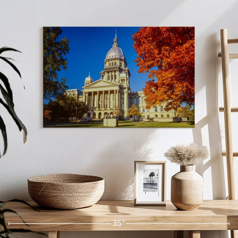 Illinois Capitol Autumn