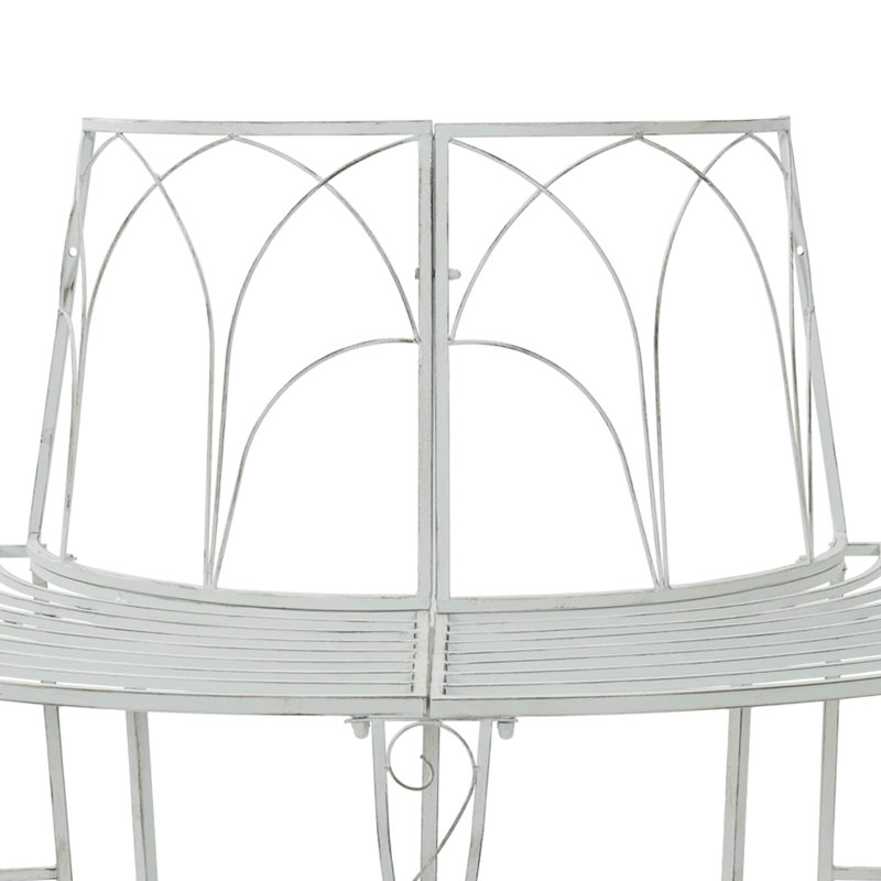 Outdoor Bench, Antique White