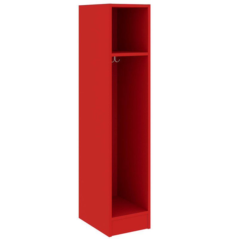 Armoire de vestibule simple et large à un compartiment, Rouge tulipe