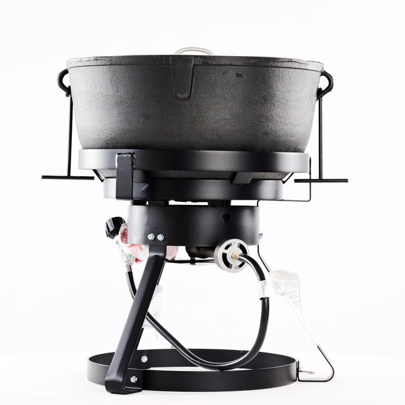 King Kooker Tall Cooker Single Burner High Pressure Propane Jambalaya Kit, 10 Gallon