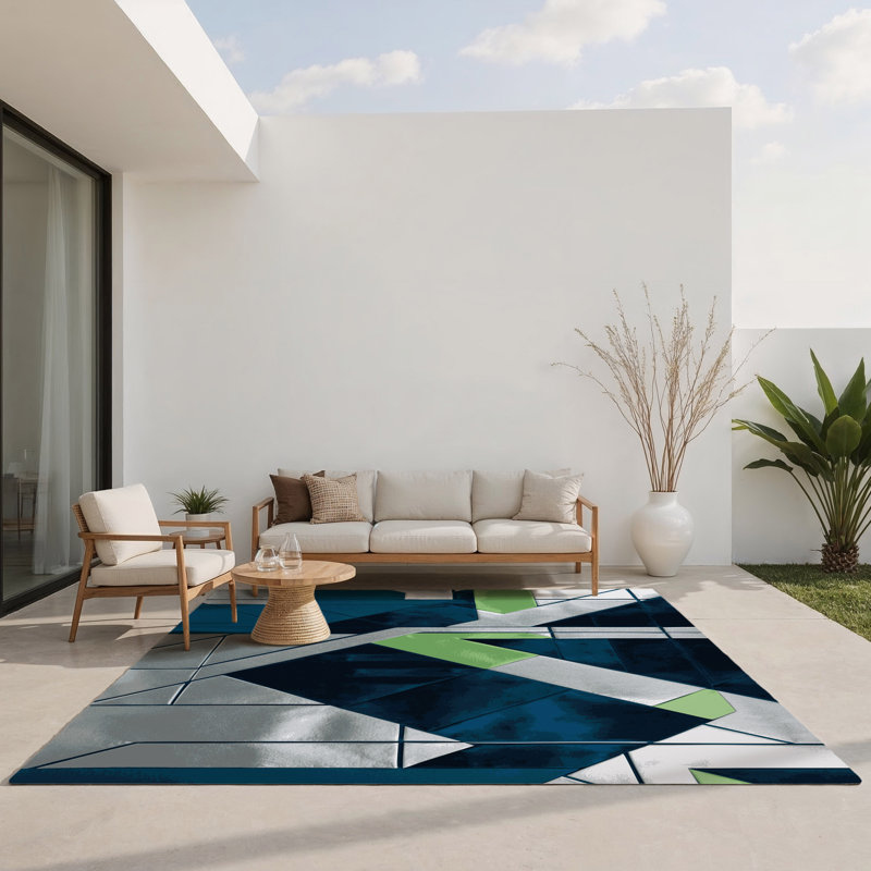 Tapis intérieur et extérieur Cosmic Streams, Rectangle 4pi x 6 pi