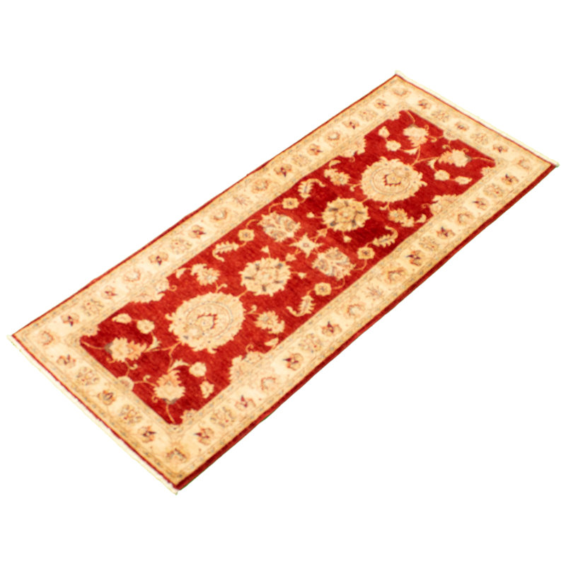 Tapis de couloir unique en laine noué à la main de style nouvel âge 2 pi 9 po x 6 pi 10 po Gyanna