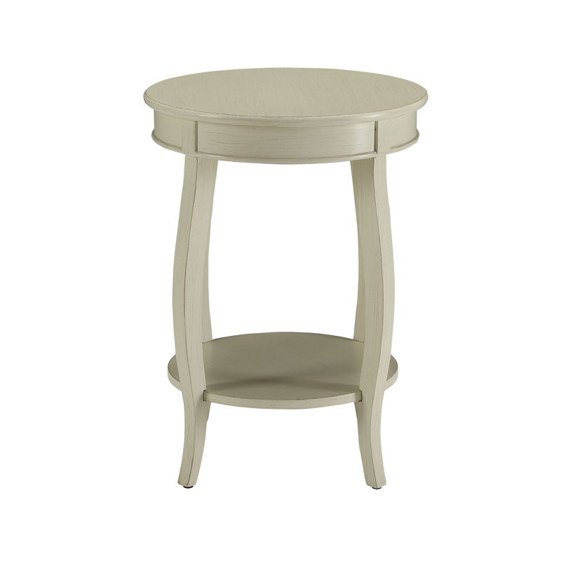 Bouie End Table with Storage, Antique White