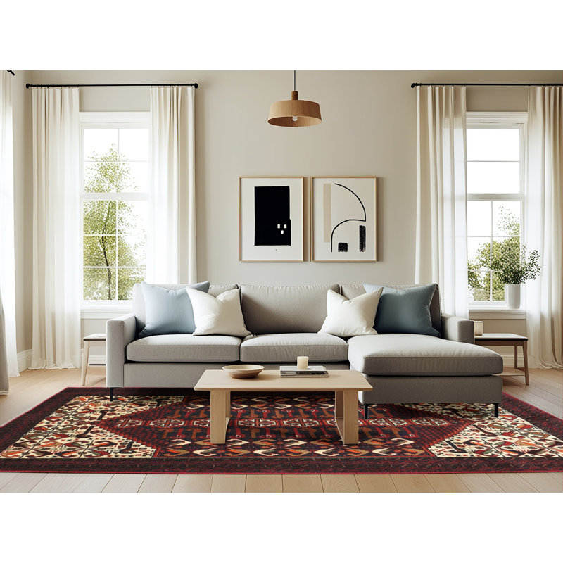 Southwestern Indoor Rug, Rectangle 6' x 9'