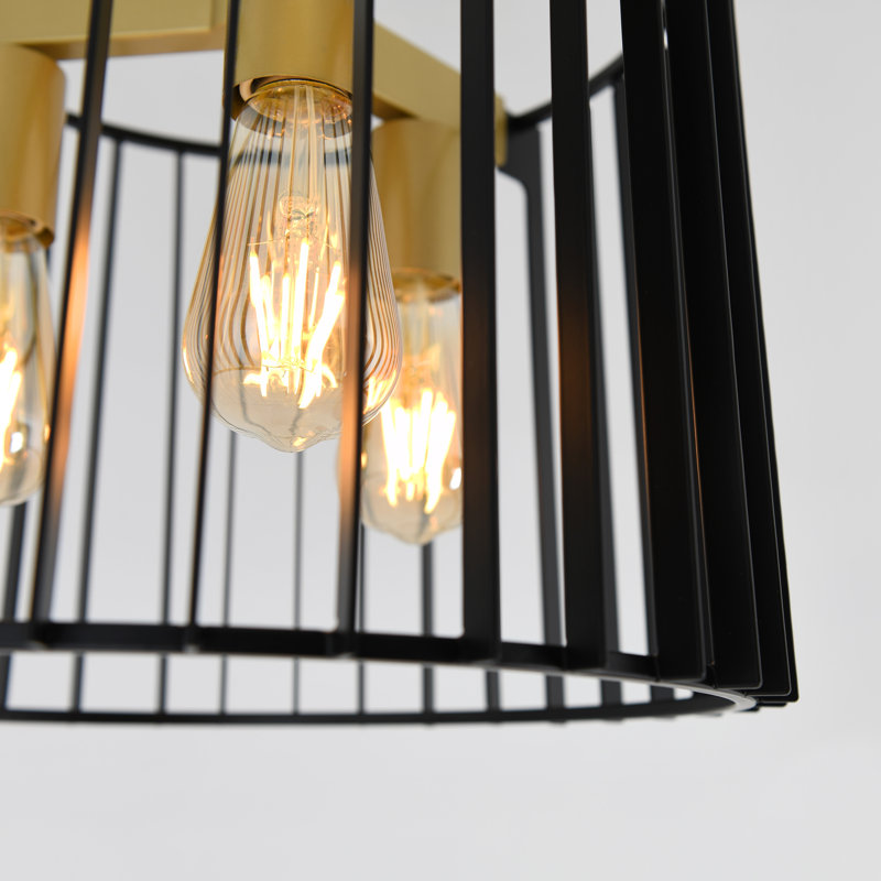 Plafonnier semi-encastré 14 po 3 lumières Bassik