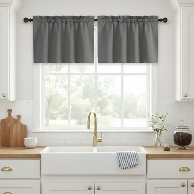 Polyester Blackout Rod Pocket Valance