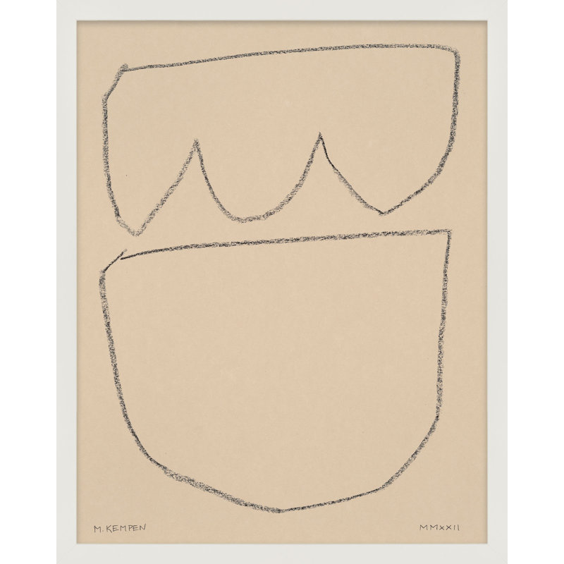 Outlines 8 Print by Michael Kempen, White, 50" H x 40" W x 1.25" D