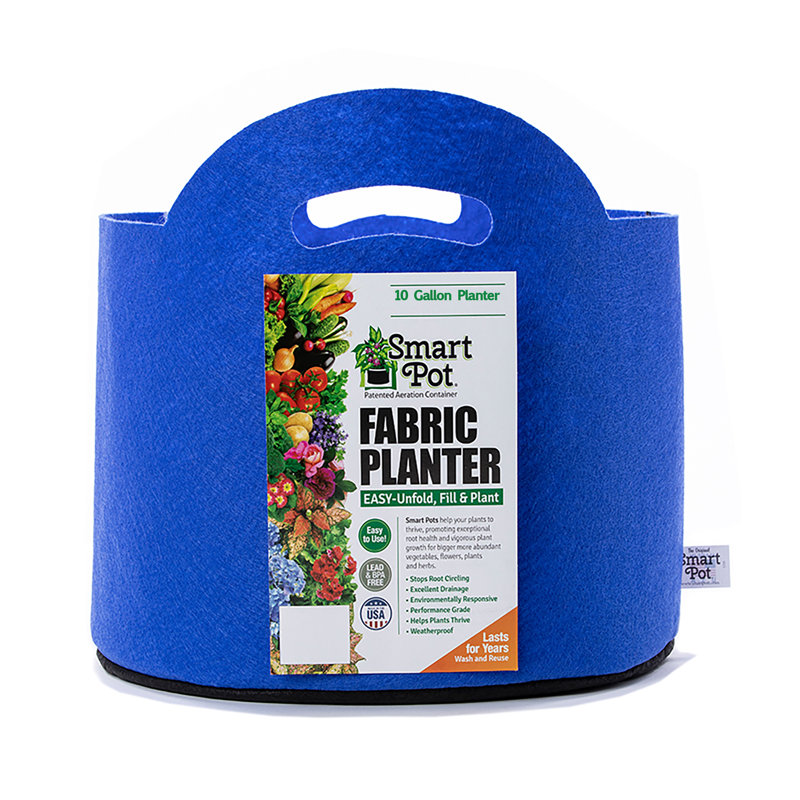 Jardinière en tissu Smart Pot®, 11,5 x 16 x 16, Bleu