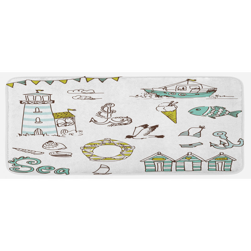 Tapis de cuisine nautique