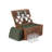 6 Person Wicker Fitted Picnic Hamper with Tweed Effect Lining