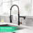 Kitchen Faucet With Pull Down Sprayer, Single Handle Single Lever Kitchen Sink Faucet-125507749