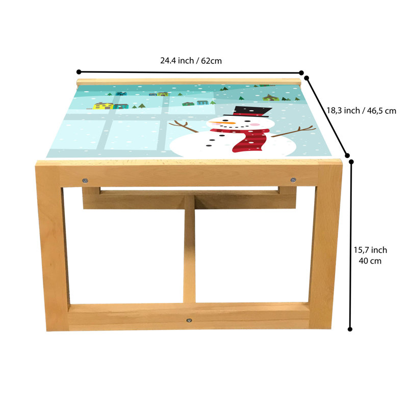 Jacqualynn Trestle Coffee Table, 40cm H x 46.5cm W x 62cm D