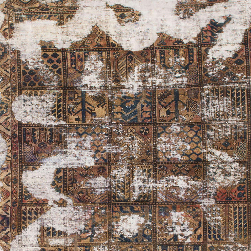 Tapis abstrait moderne 908, Carré 6 pi