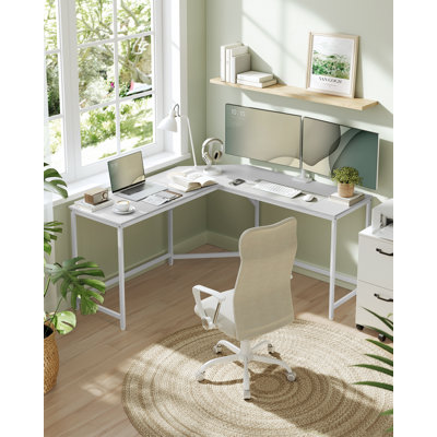 Hiller L-Shaped Steel Writing Desk