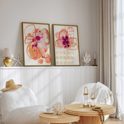 Pretty Pop Blooms Set of 2 Prints