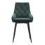 Upholstered Velvet Metal Legs Button Upholstered Dining Chair, Set of 2-226581953
