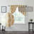 Cotton Floral Swag Window Valance