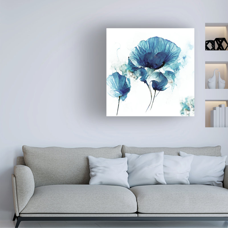Art sur toile «Bachelor Sasha Sky Poppies Iii», H 24 po x l 24 po