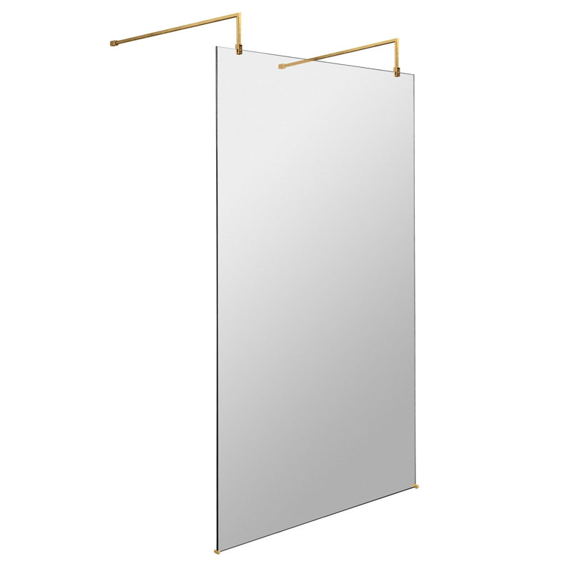 nuie 1100mm Brushed Brass Wetroom Screen