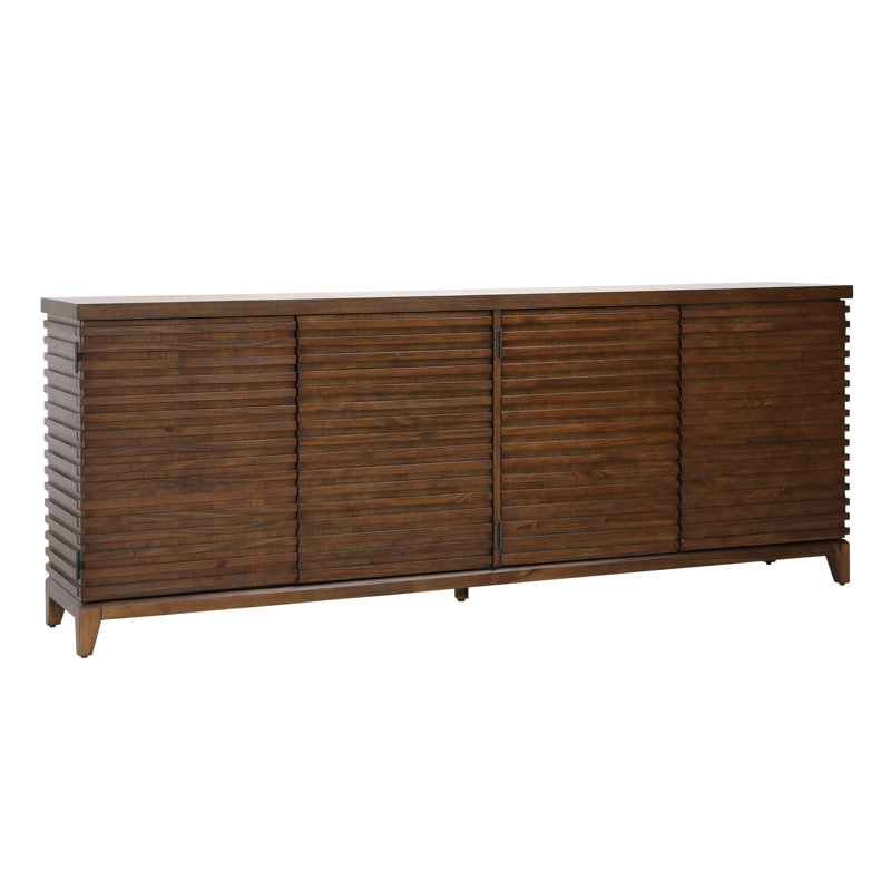 Buffet en bois d'acacia massif de 82 po de largeur Myra