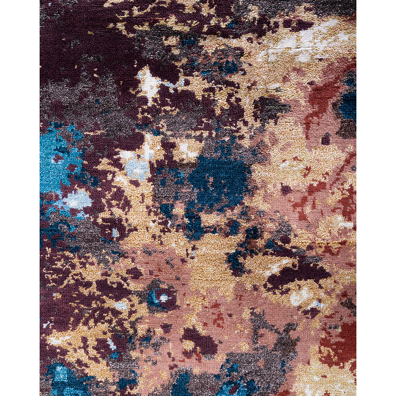 Overdyed One-of-a-Kind 8'2" x 10'2" Hand Knotted Area Rug