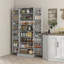Armoire de cuisine moderne de 65 pouces avec portes et tablettes, rangement autoportant pour la salle à manger et la cuisine