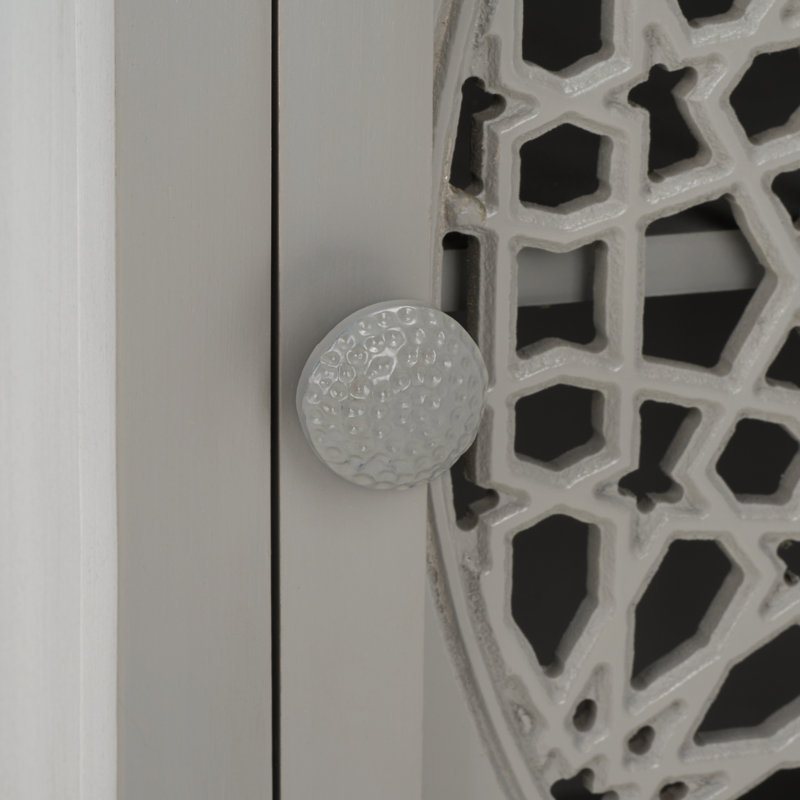 Table de chevet Toroka en gris, gris