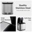 Stainless Steel 20-30 Litre Step-On Tresh Can-111097438-111097441